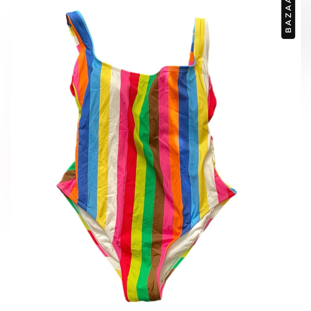 NWT Tabitha Brown for Target Striped One Piece Swimsuit